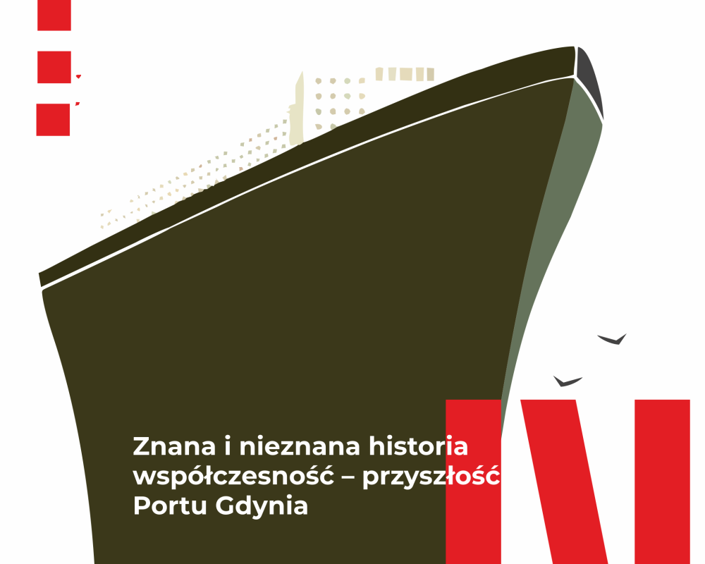 Rysunkowy statek w ciemnych barwach. Pod nim biały napis z tytułem wydarzenia.
