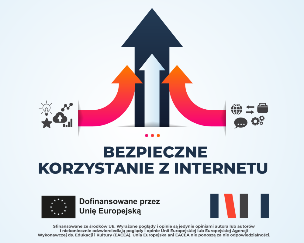 Cztery strzałki wskazujące górę i symbolizujące ruch w internecie. Opis wydarzenia powtórzony w treści wpisu