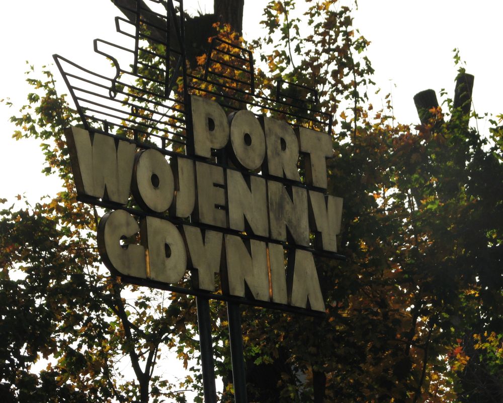 Zdjęcie odznaki portu wojennego w Gdyni