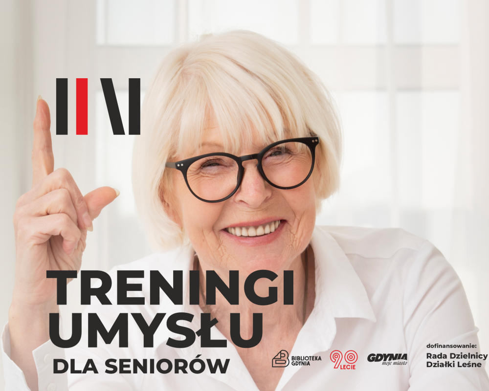 Sympatyczna starsza pani w okularach