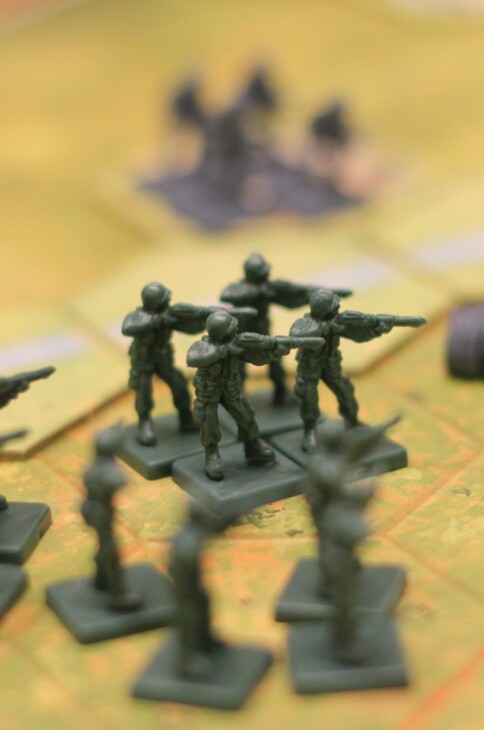 Żołnierzyki na planszy