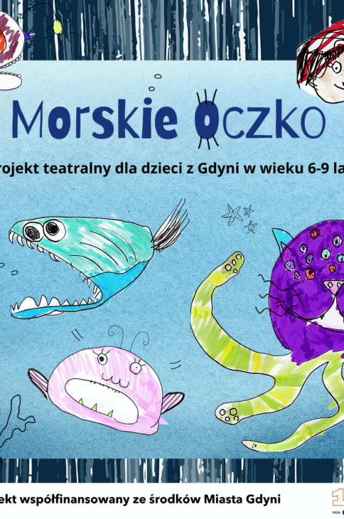 morskie potwory namalowane ręką dziecka