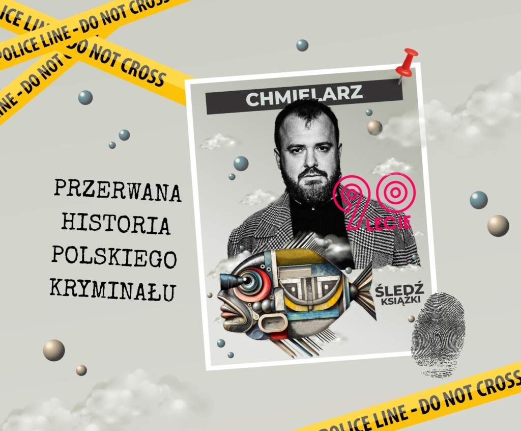 Okładka artykułu stylizowana na tablicę policyjną