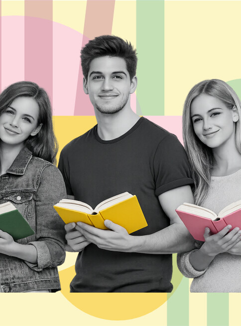 Nastolatki czytający książki