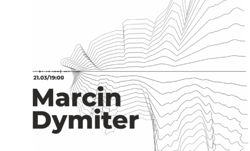 Na białym tle fale radiowe i napis "Marcin Dymiter"