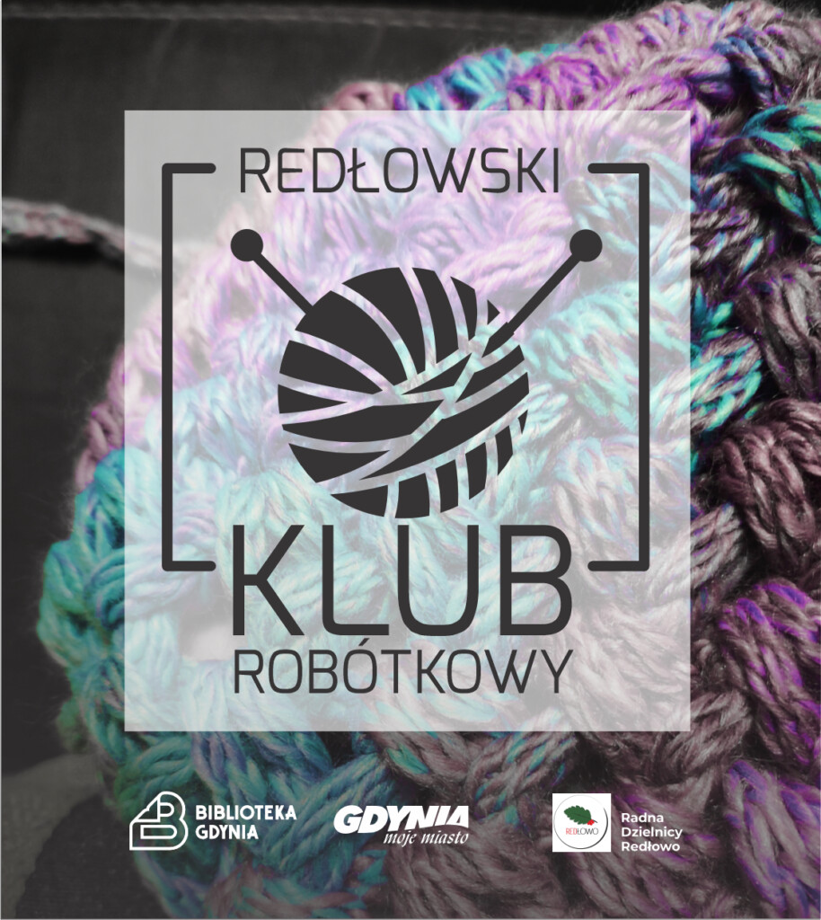 Logo klubu przedstawiające motek wełny z wbitymi w niego dwoma drutami