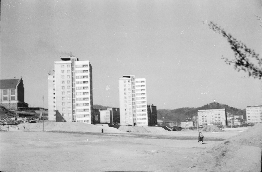 Zdjęcie osiedla przy ul. Partyzantów w Gdyni (1967), dot. J. Nowaliński
