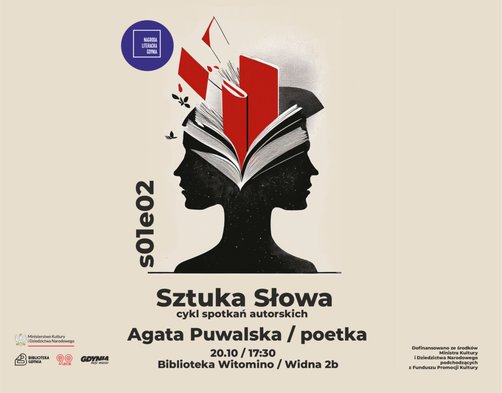 Grafika zapowiadająca spotaknie z Agatą Puwalską