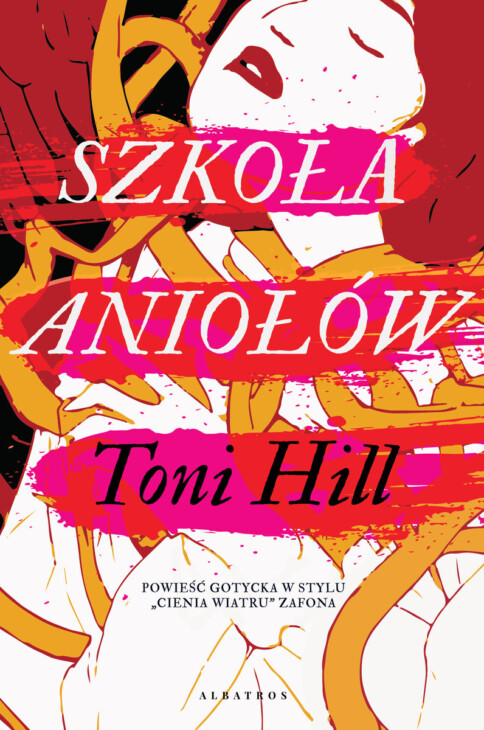 Okładka książki przedstawia rysunek kobiety z uniesioną do góry twarzą. Na pierwszym planie znajdują się trzy mazy flamastrem, na których wpisano tytuł oraz autora powieści.