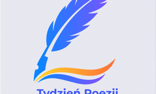 Ilustracja z gęsim piórem i napisem "Tydzień Poezji"