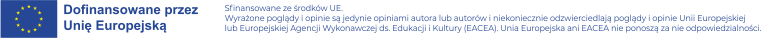 Logo Dofinansowane przez Unię Europejską
