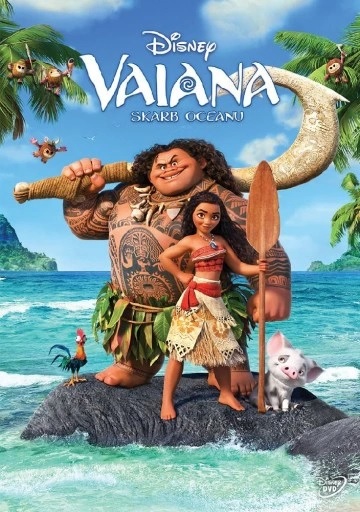 Okładka DVD filmu "Vaiana. Skarb oceanów"