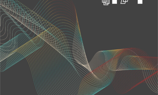 Abstrakcyjna grafika w ciemnych barwach.