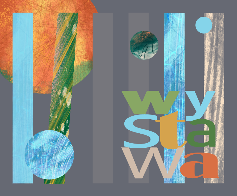 Abstrakcyjna ilustracja reklamujaca wystawę