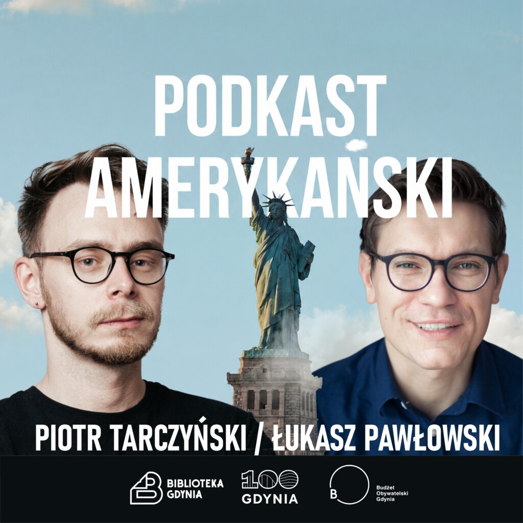 Piotr Tarczyński i Łukasz Pawłowski. W tle Statua Wolności