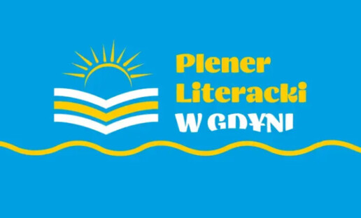 plansza reklamująca Plener Literacki w Gdyni