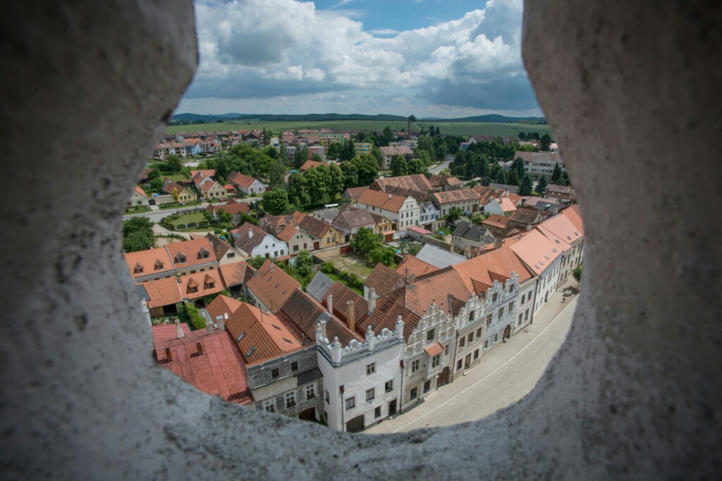 panorama czeskiego Telc